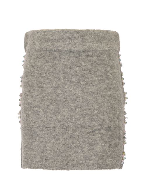 Minigonna Believe in maglia con ricamo gioiello PINKO | 105949 A2YEII2